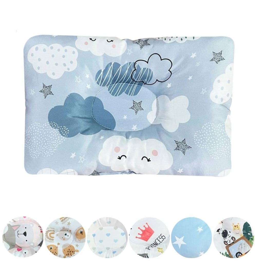 Travesseiro Anatômico Cabeça Chata Para Bebê RN Menina Menino Almofada Modelador