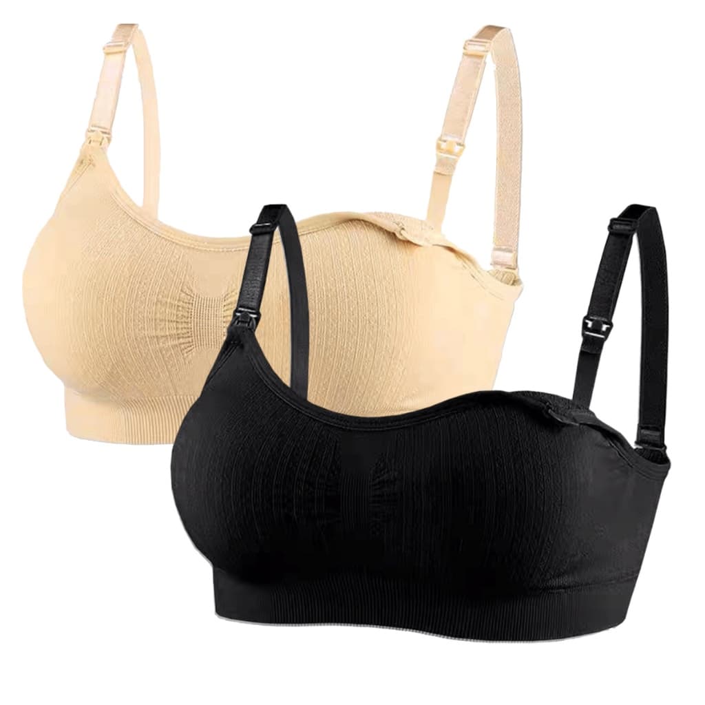 KIT 2 Sutiãs Sutian Soutien De Amamentação Bojo Removível