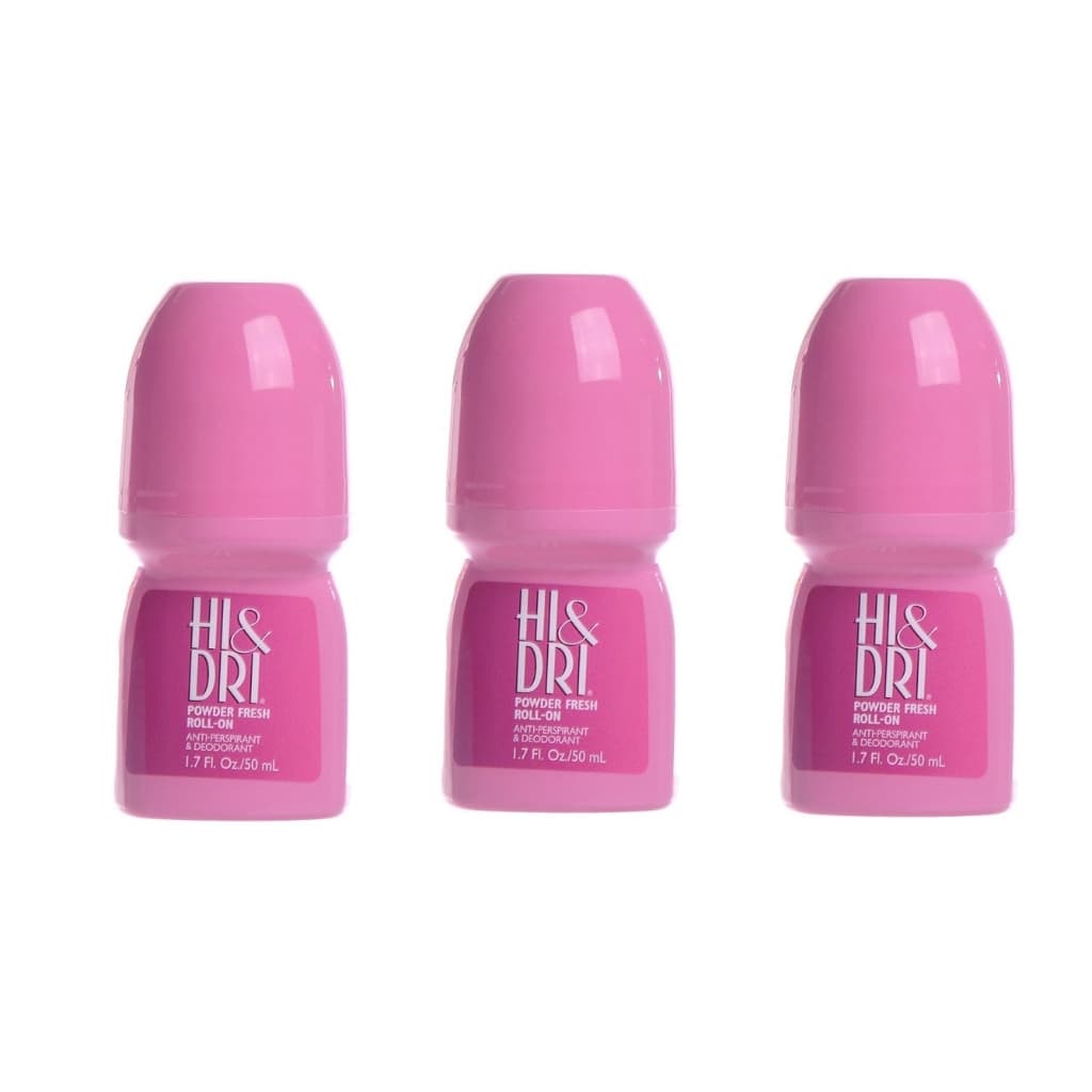 KIT COM 3 PEÇAS DO Desodorante Powder Fresh Roll On- Hi Dri 50 ML