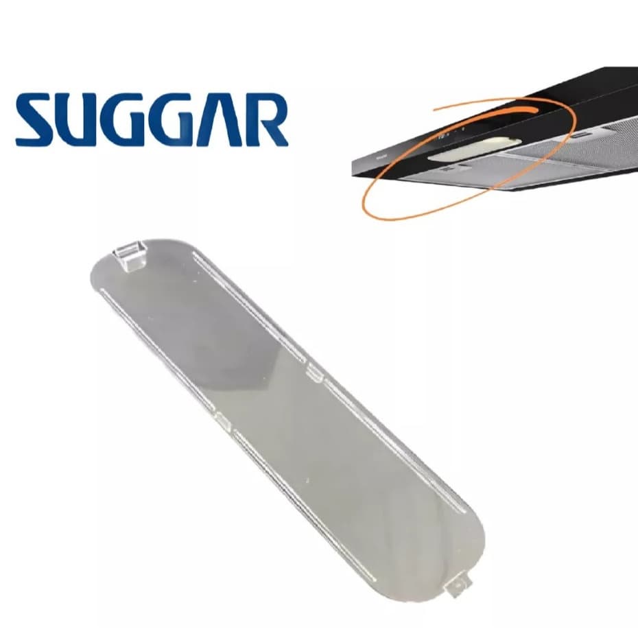 Lente Luminária Depurador Suggar Slim 23cm x 6,3cm - ARRANHADA/MARCAS