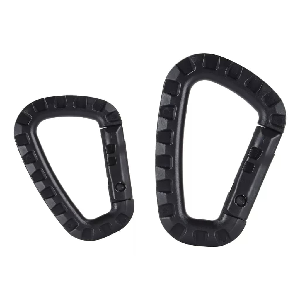 KIT 2 PEÇAS MOSQUETÃO EM POLÍMERO - PRETO / VERDE / LARANJA / MARROM / COYOTE