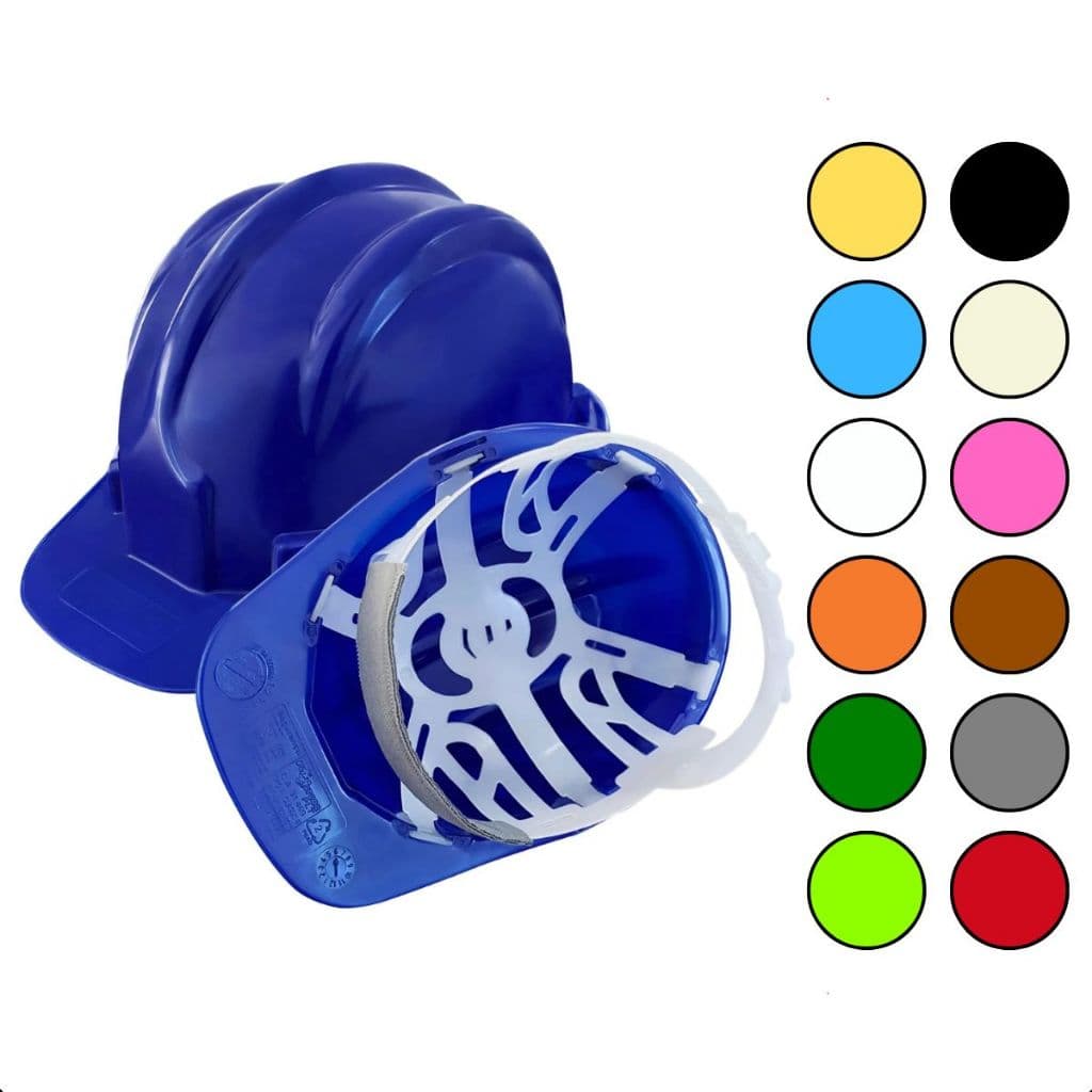 Capacete De Segurança Com Carneira Para Obra Construção Engenheiro Pedreiro Trabalho Proteção Epi