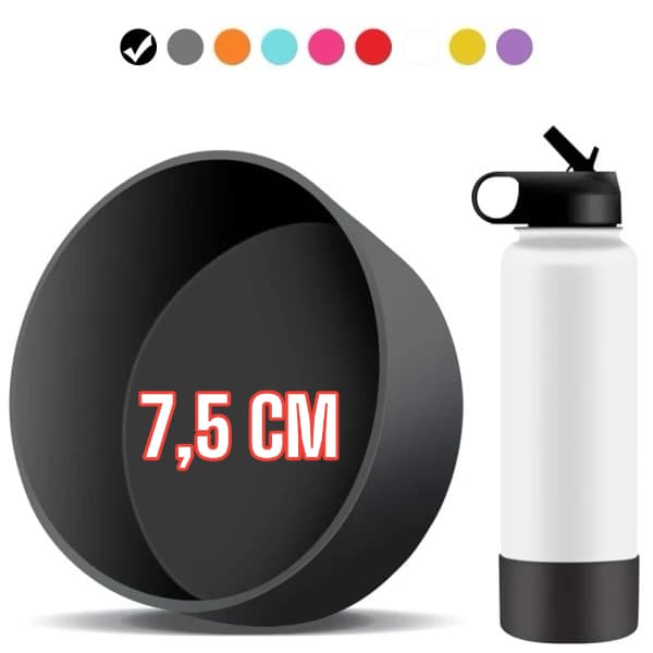 Base Protetora Capa de Silicone para Garrafa Térmica - 7,5cm - Compatível com nossa garrafa Fresh 550ml - Diversas Cores