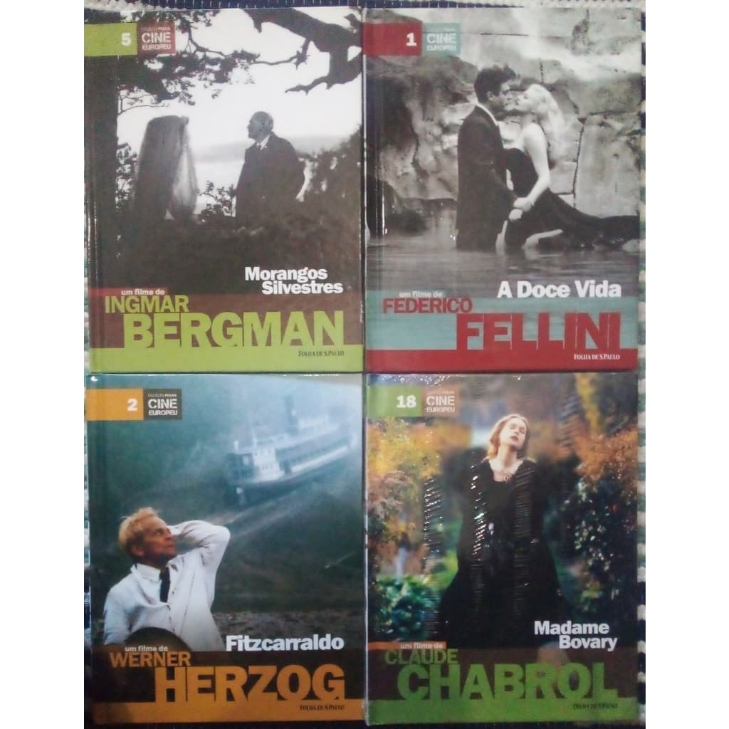 Livros - Filmes - DVDS - Grandes diretores - Truffaut - Almodovar - Renoir - Calos Saura - Alain Resnais - Fassbinder