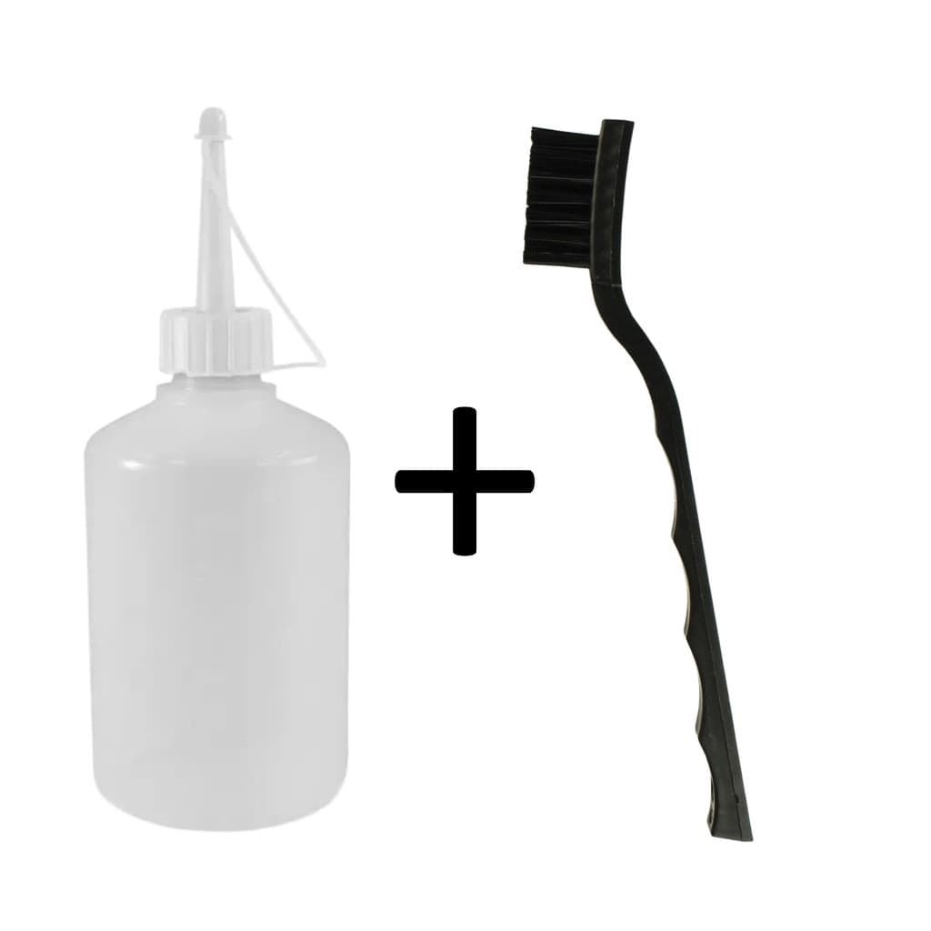 Escova Antiestática + TS Cleaner Implastec Isopropílico - Composto limpa eletrônicos, placas e removedor pasta térmica.