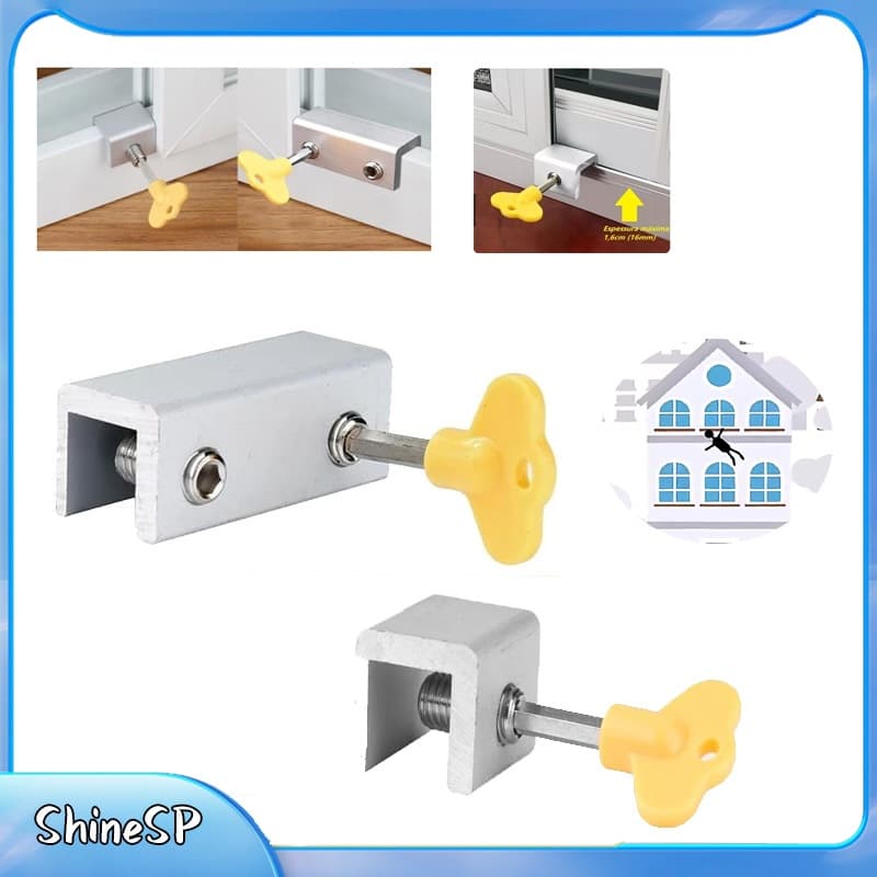 Kit 2pcs Travas Para Porta Janela Correr Segurança Infantil alta qualidade