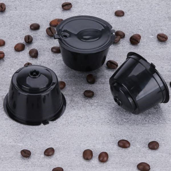4 Pcs Cápsulas Dolce Gusto Reutilizáveis Segunda Geração Preto Promoção