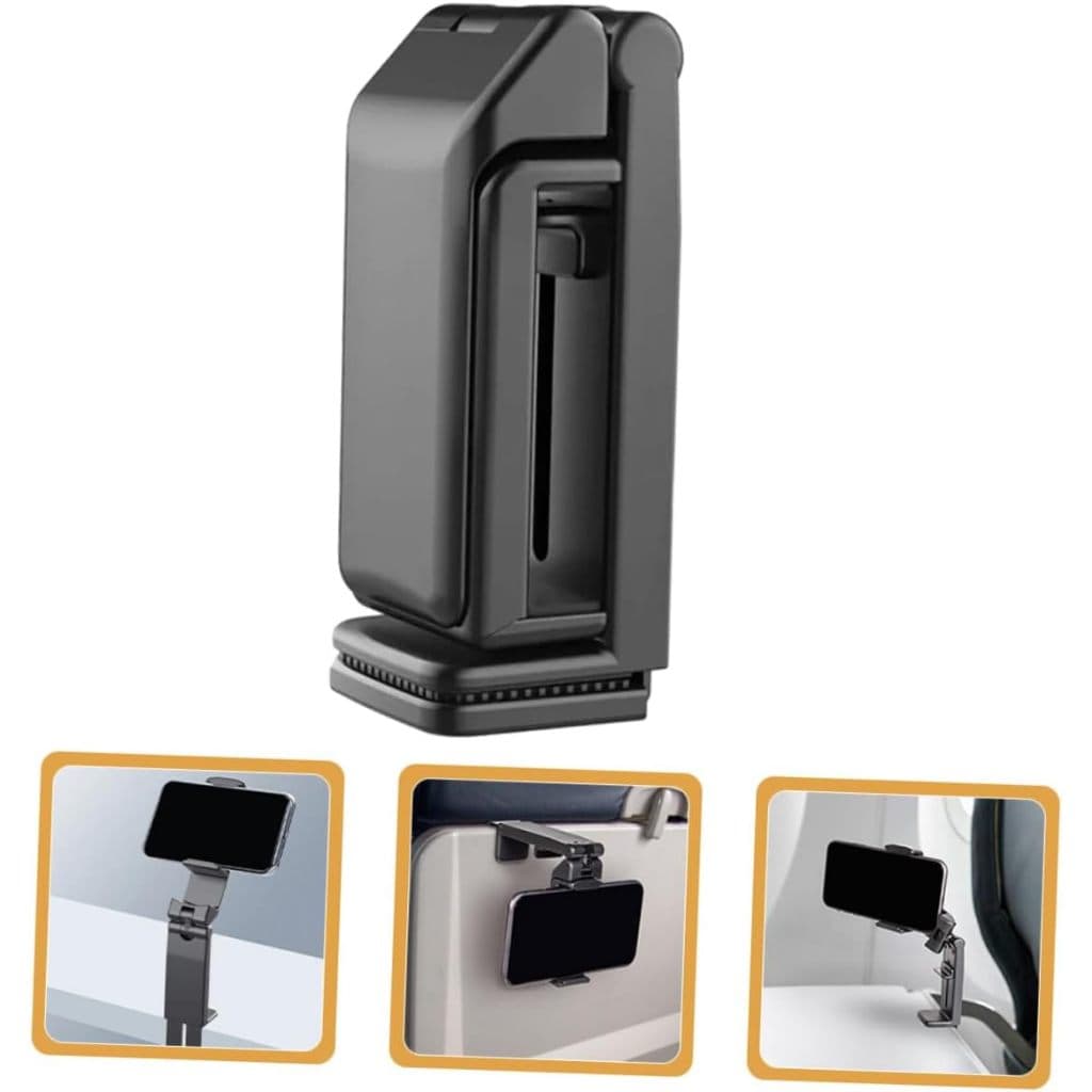 Suporte Rotativo Para Avião Móvel Carro Ajustável Dobrável Viagem para Telefone Celular