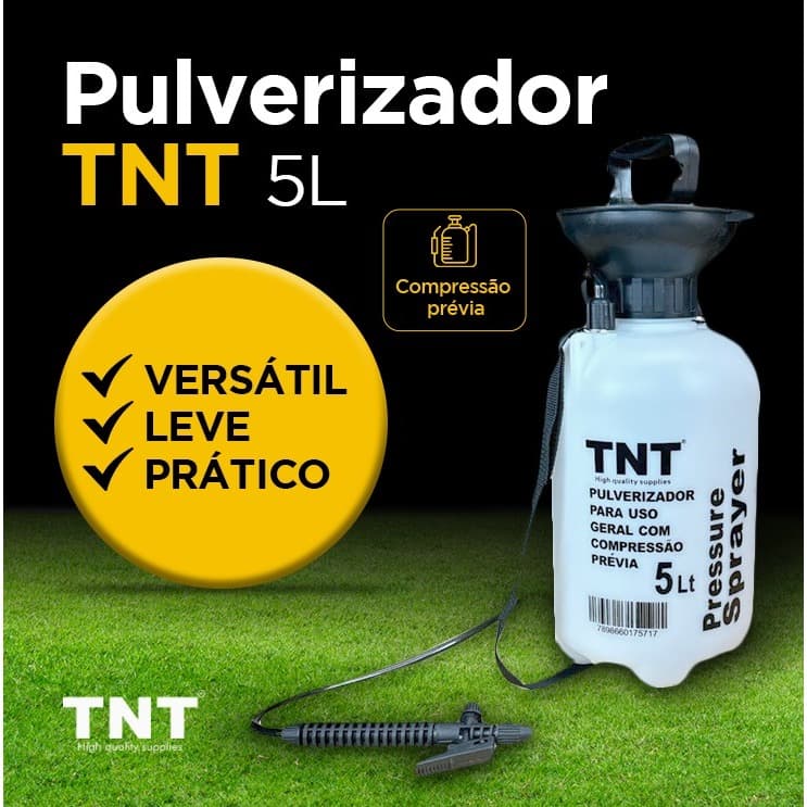 Pulverizador Promoção Bomba Lateral De Veneno 5 Litros Dedetização Borrifador 5l Compressão Previa