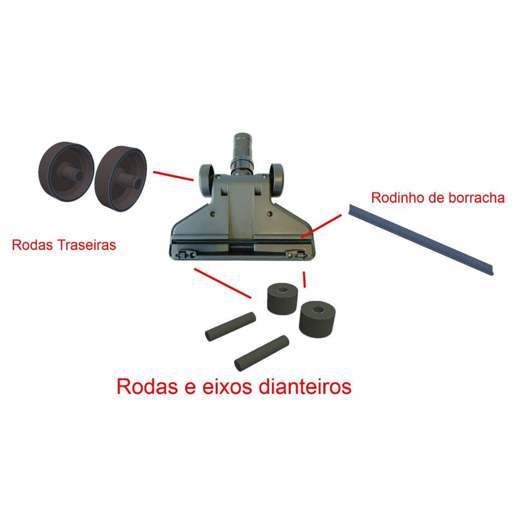 Kit de reparo compatível com aspirador Phil RAPID TURBO PAS02V