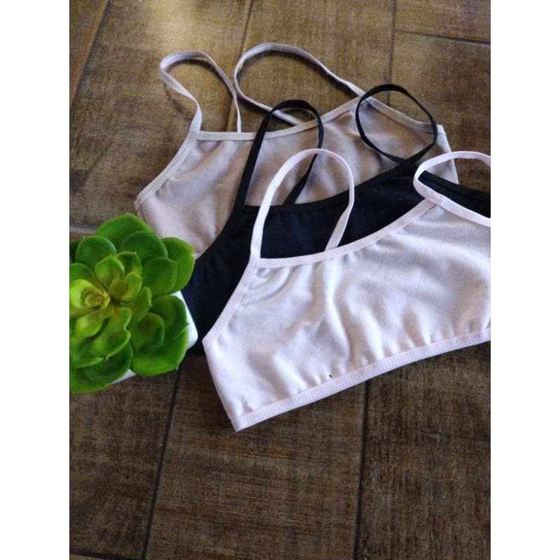 Kit 6 TOP cotton algodão liso infantil juvenil  pré adolecente uniforme escolar