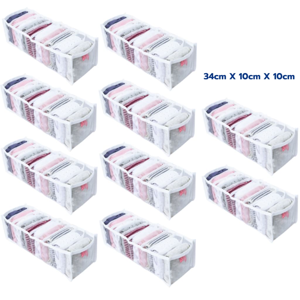 Kit 10 Colmeia Organizadora P para Calcinha Cueca Meia Roupas Intimas Body Rn de Gaveta Cômoda