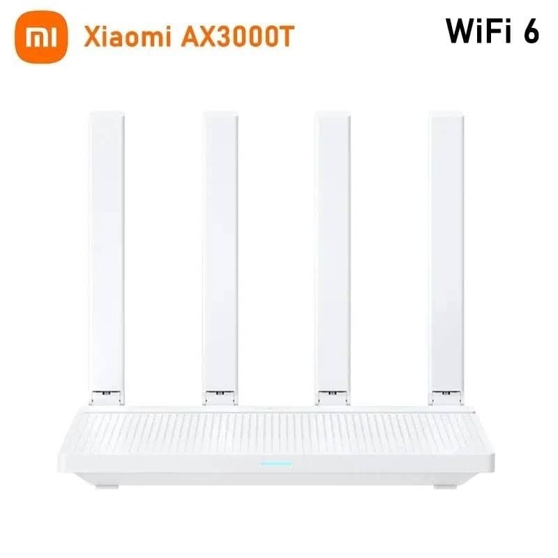 Xiaomi-AX3000T Roteador WiFi 6 com NFC Mesh Tecnologia, 2.4GHz, 5GHz, IPTV Gigabit, Proteção