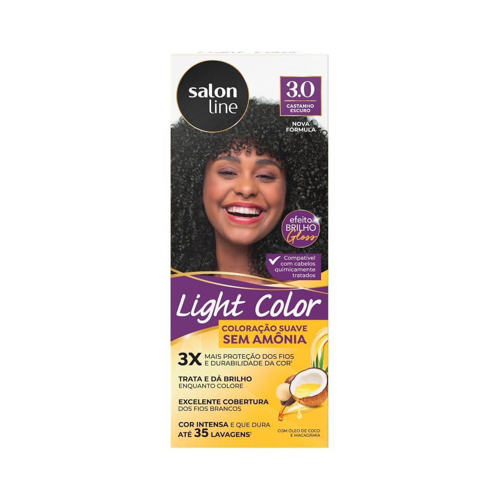 Coloração suave Light Color 3.0 Castanho Escuro Salon Line