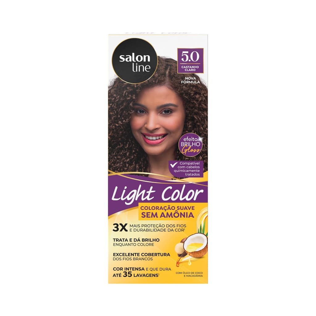 Coloração suave Light Color 5.0 Castanho Claro Salon Line