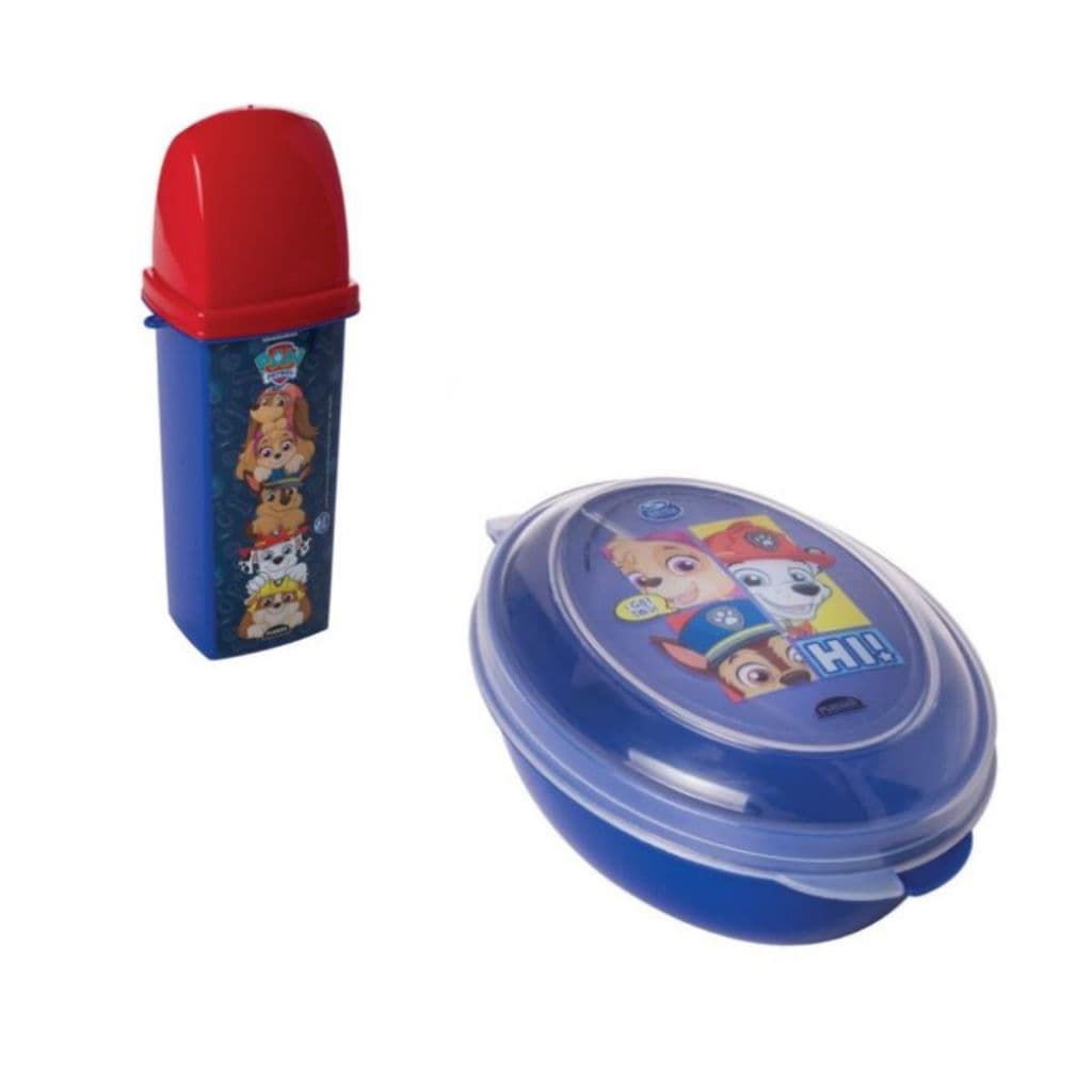 Kit Higiene escolar patrulha canina porta escova + saboneteira