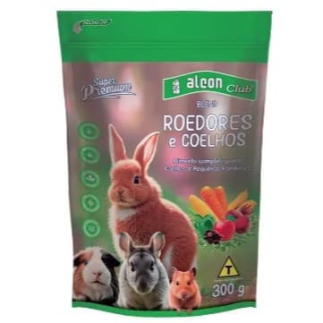 Alcon Club Blend Roedores e Coelhos 300 g - Ração Roedores e Coelhos