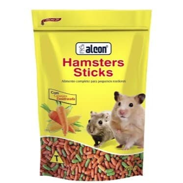 Alcon Hamsters Sticks 200 g - Ração extrusada Roedores - Hamster, Gerbil e Topolino