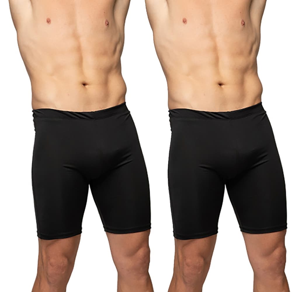 Kit 2 Bermuda Térmica Segunda Pele Compressão Short Ciclista Preta Masculina
