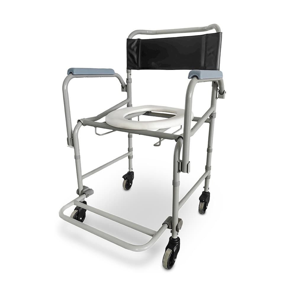Cadeira de banho higienica adulto em aço dobravel 130 kg D40 dellamed