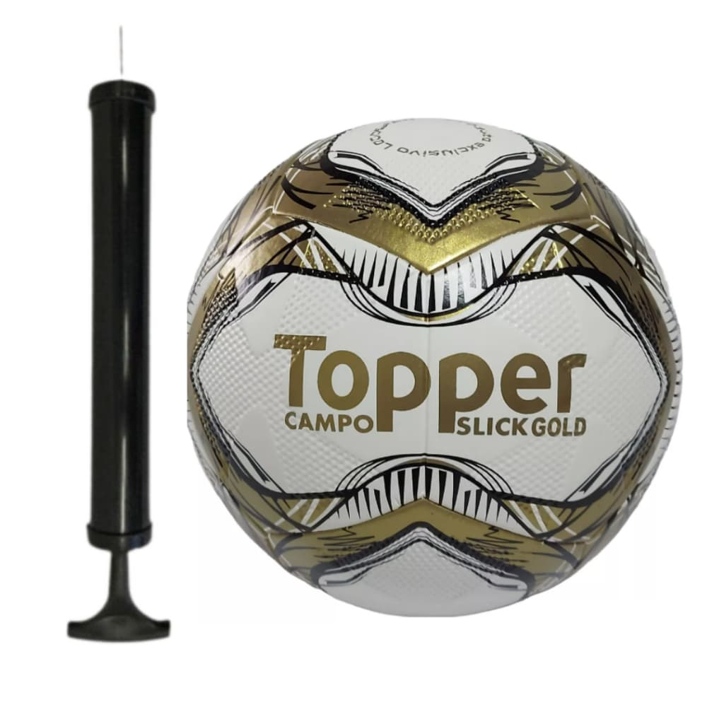 Kit Bola Topper Society Campo Com Bomba De Encher