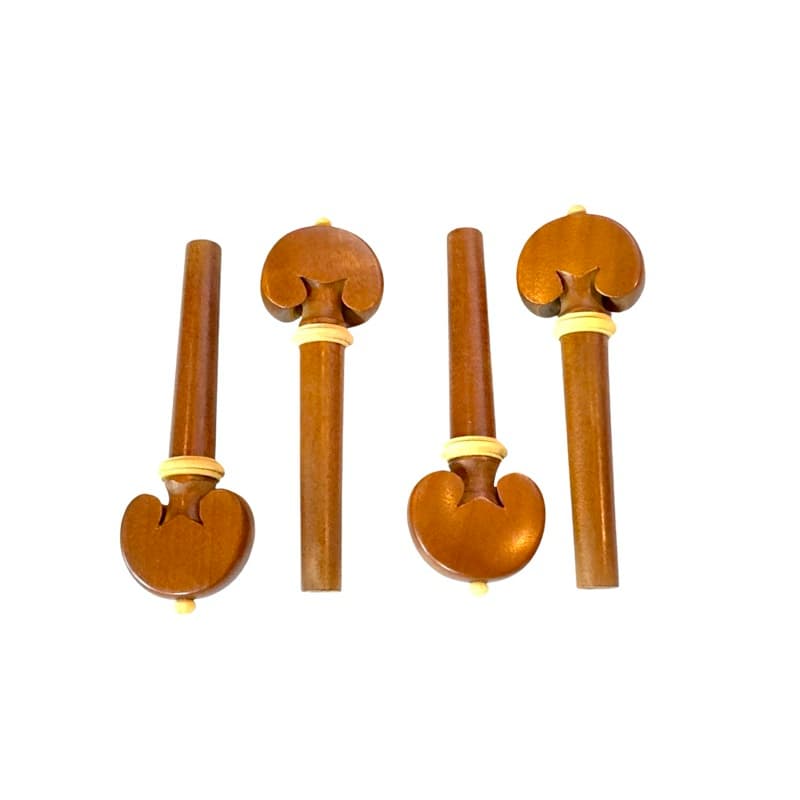 Kit 04 Cravelhas Boxwood Violino 4/4 Heart Coração Gold Top