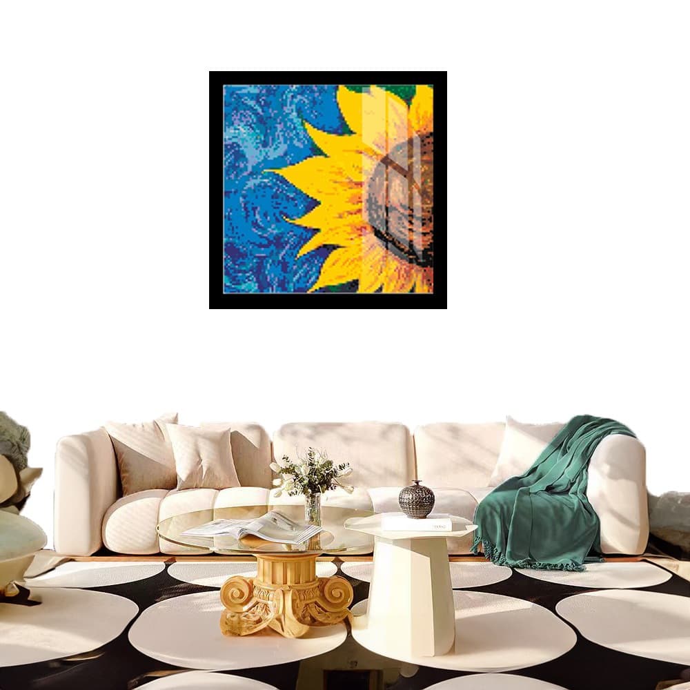 Kit de Pintura com Diamantes DIY 27x27cm - Várias Cores Disponíveis Perfeito para Decoração de Casa e Presentes