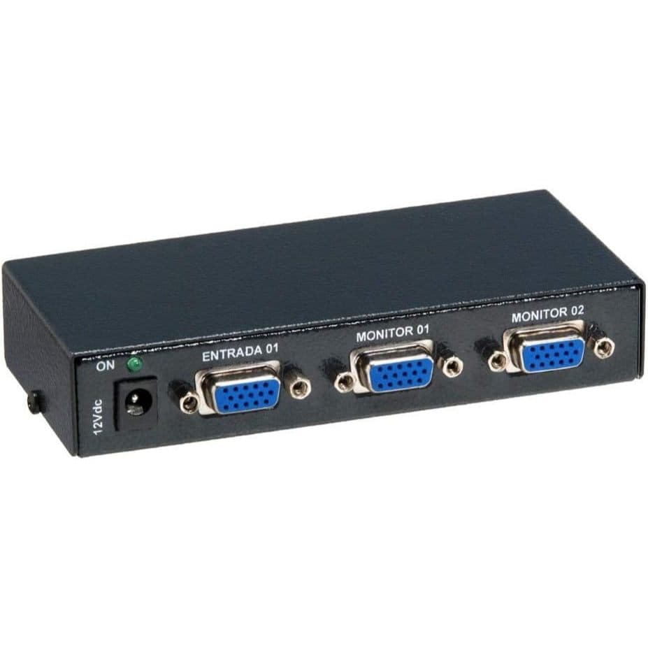 Splitter Vga 1x2 Distribuidor De Video 1 x 2 Saídas Vga