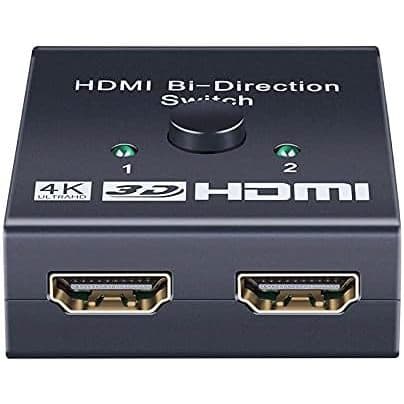 Chaveador Switch Hdmi 2x1 E 1x2 Bi-direcional 4k Ultra Hd 3d