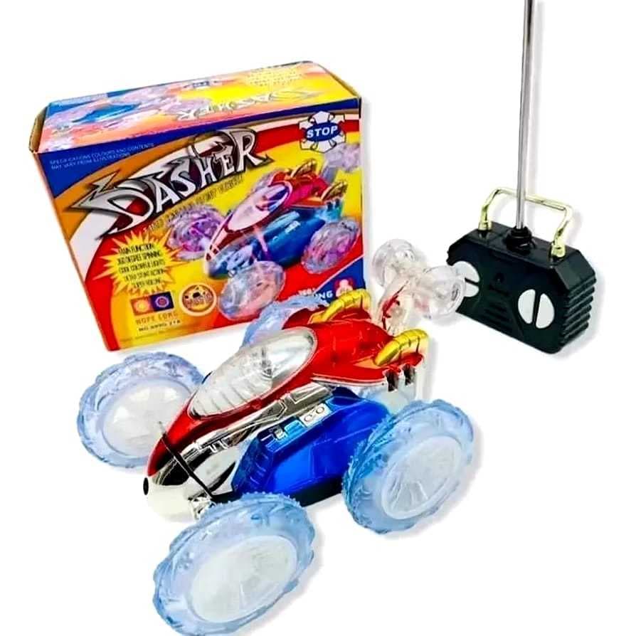 Carro Controle Remoto Maluco Gira 360º C/ Luz Led Brinquedo Carrinho de controle