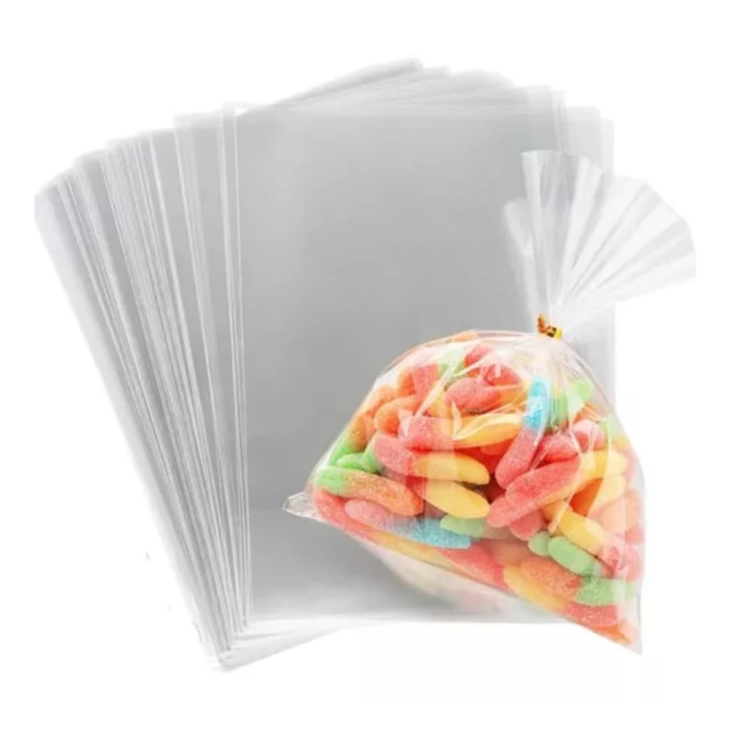 Saco Presente Transparente Celofane 15x30 100 Un Cesta Lembrancinha Saquinho