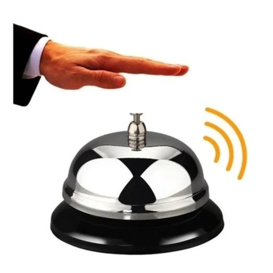 Campainha de Balcao Mesa Restaurante Hamburgueria Hotel Loja Bar Escritorio
