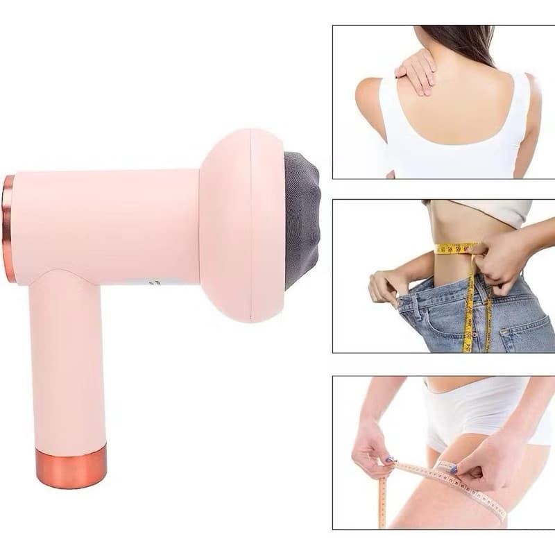 Massageador Corporal Elétrico Redutor De Medidas Drenagem Linfática Reduz Celulite e Gordura Orbital Rosê-envio imediato