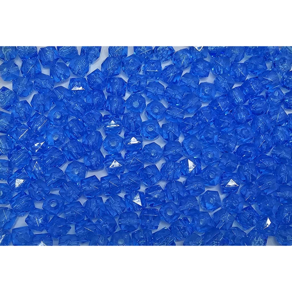 Pedraria miçanga cristal cubo quadrado dadinho acrilico 8mm, 500g Cores Transparente artesanato