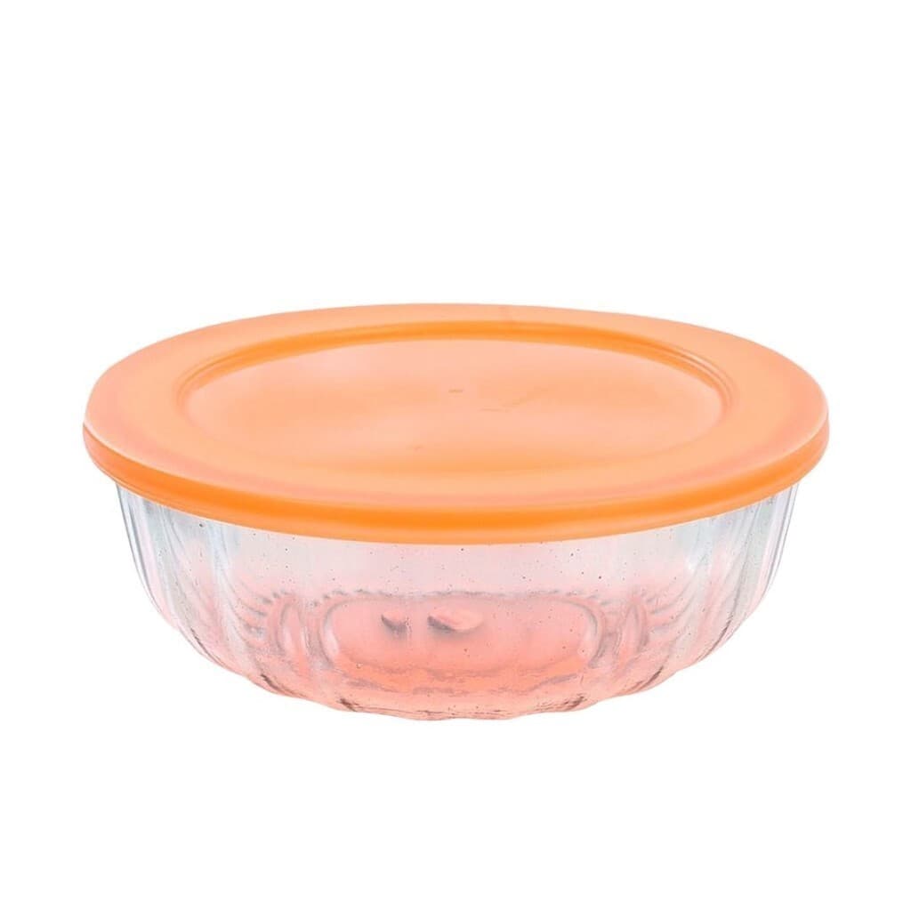 Tigela Saladeira de Vidro com Tampa Plástica Oceani - Vitazza