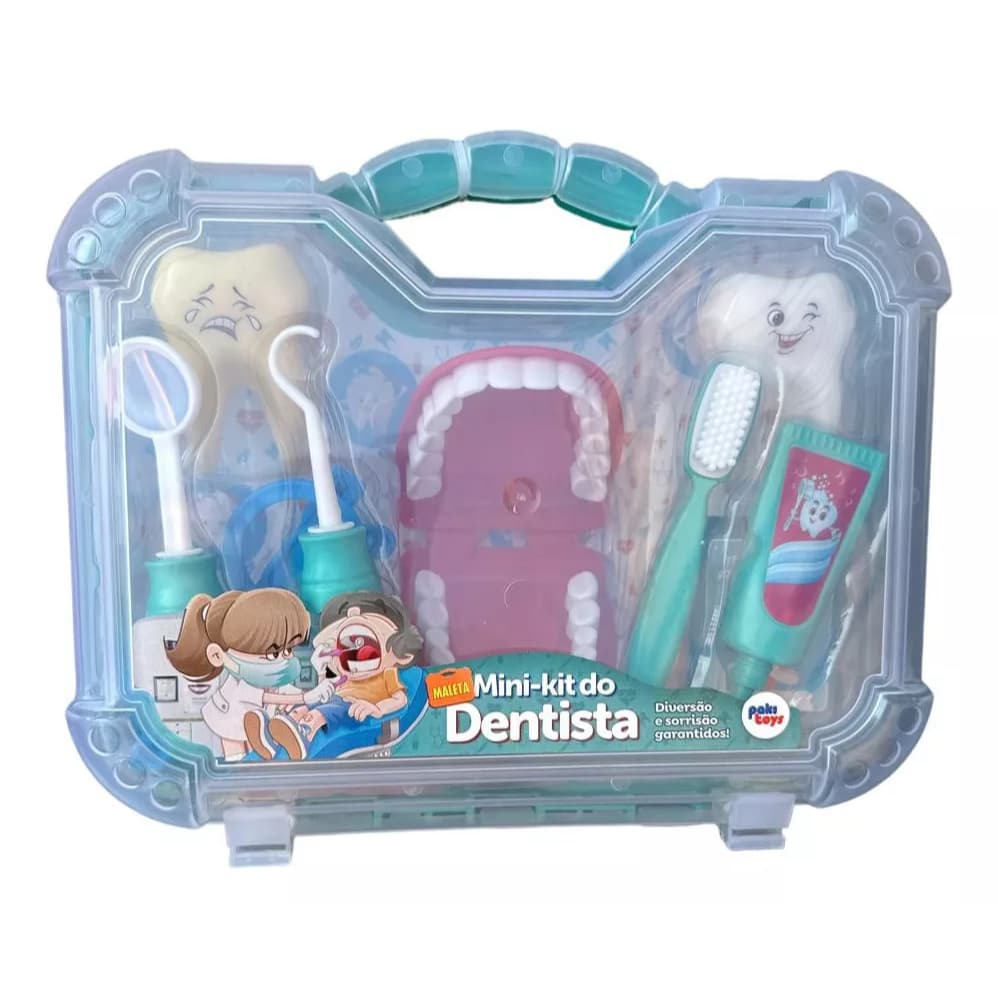 Brinquedo Infantil Maleta Grande Dentista Com Boca Pakitoys