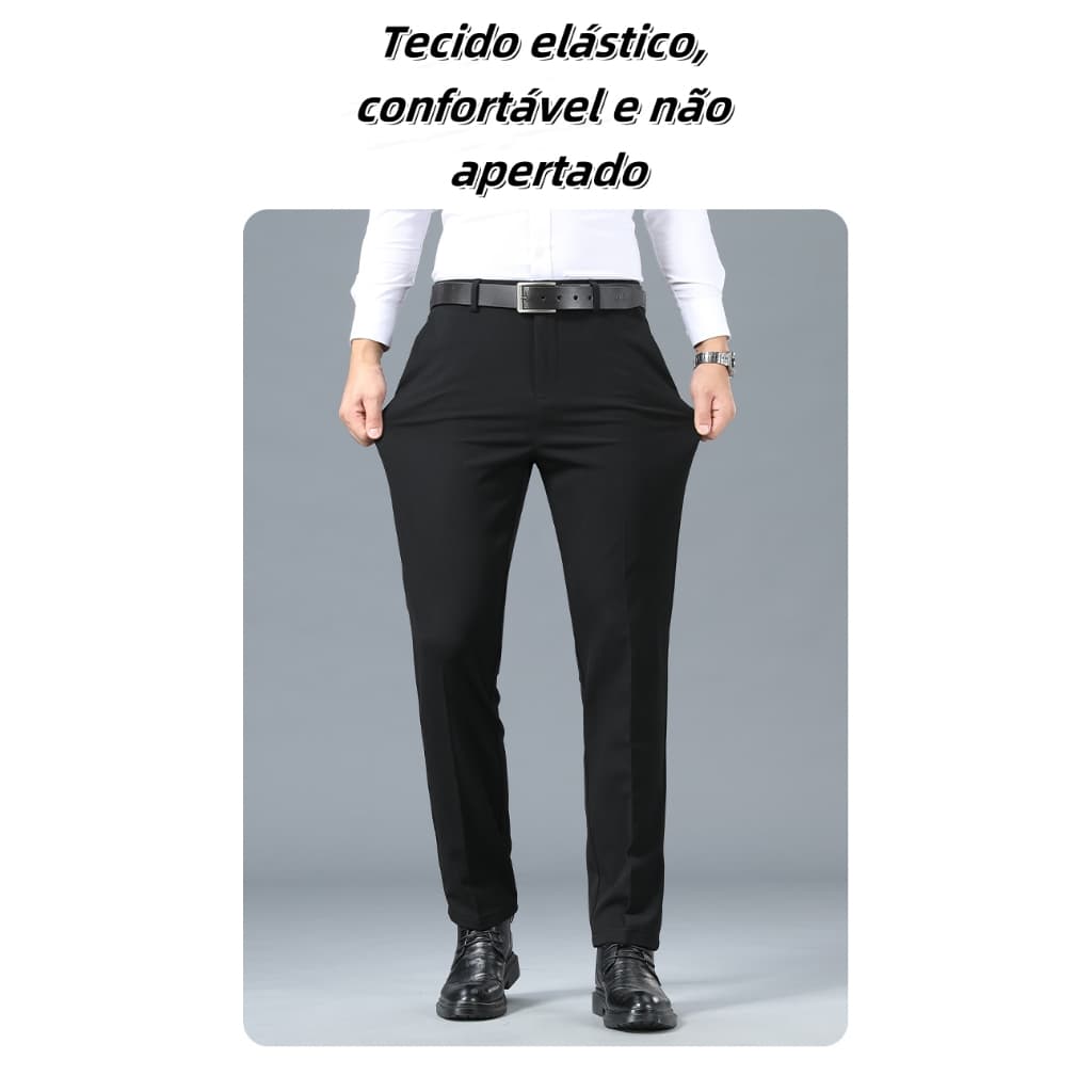 Calça Social Masculina Slim Fit