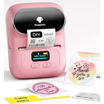 Mini Impressora Térmica Etiqueta Phomemo M110 com Adesivos - Não precisa de Tinta