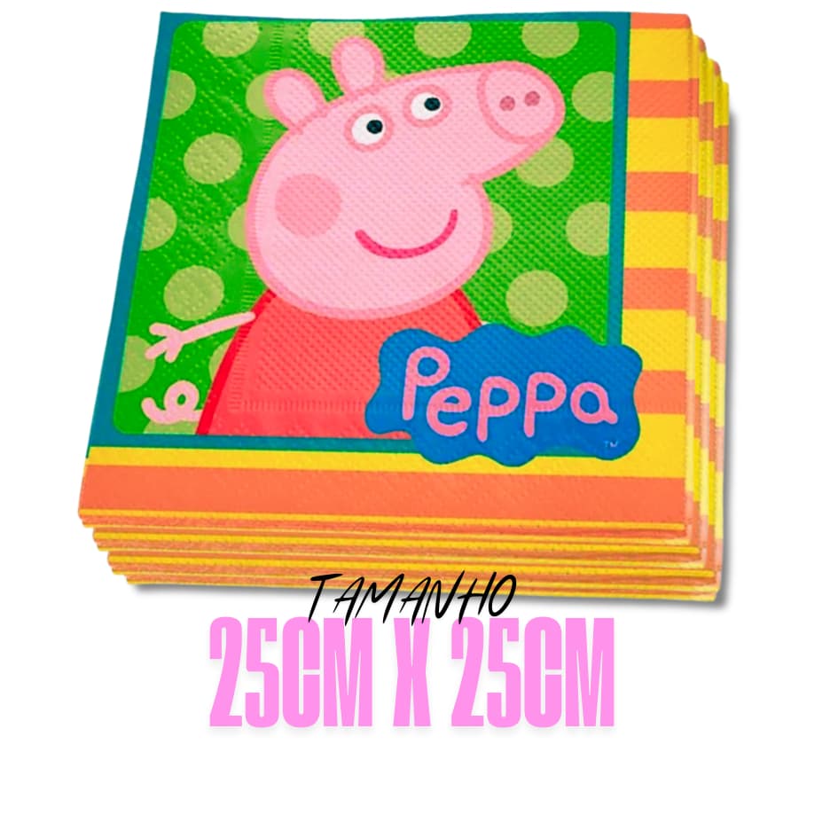 Guardanapos Peppa Pig 25x25cm