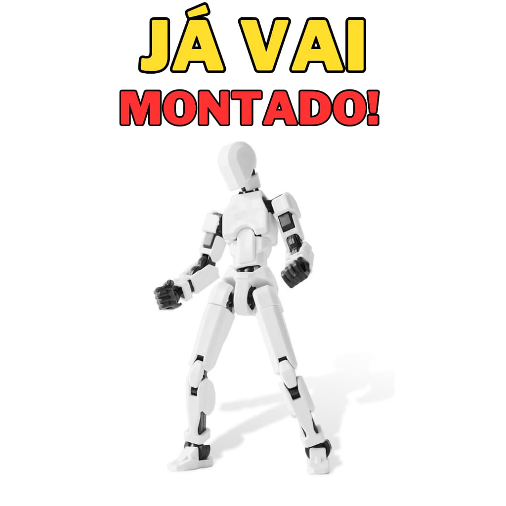 Boneco Dummy 13 Montado - Brinquedo Educativo Articulado Várias Posições e Cores