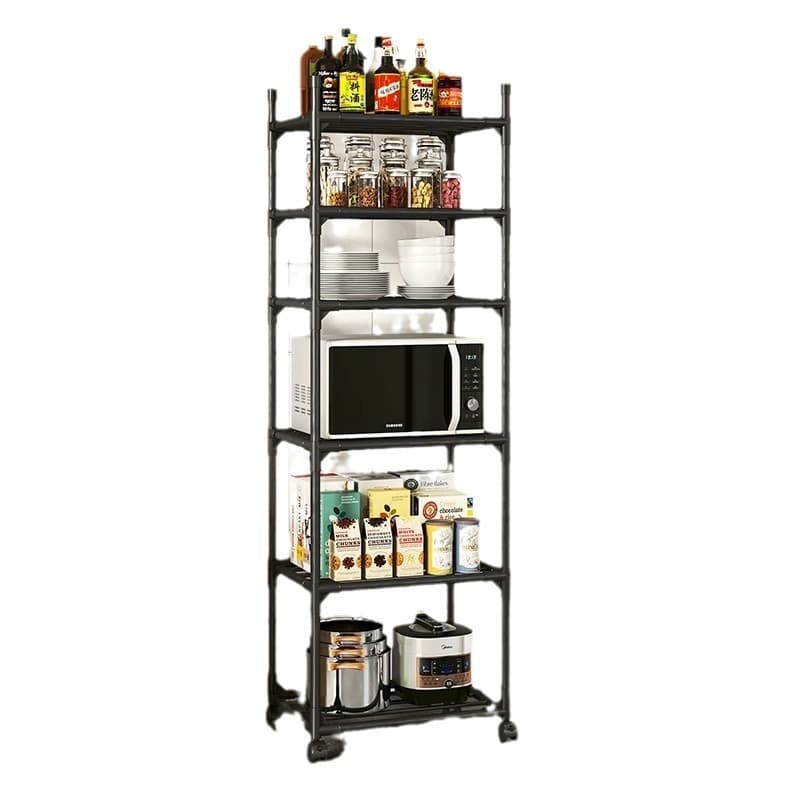 Estante Multiuso Em Metal Prateleira Armazenamento Móvel Organizadora De Banheiro Cozinha 5 e 6 camada