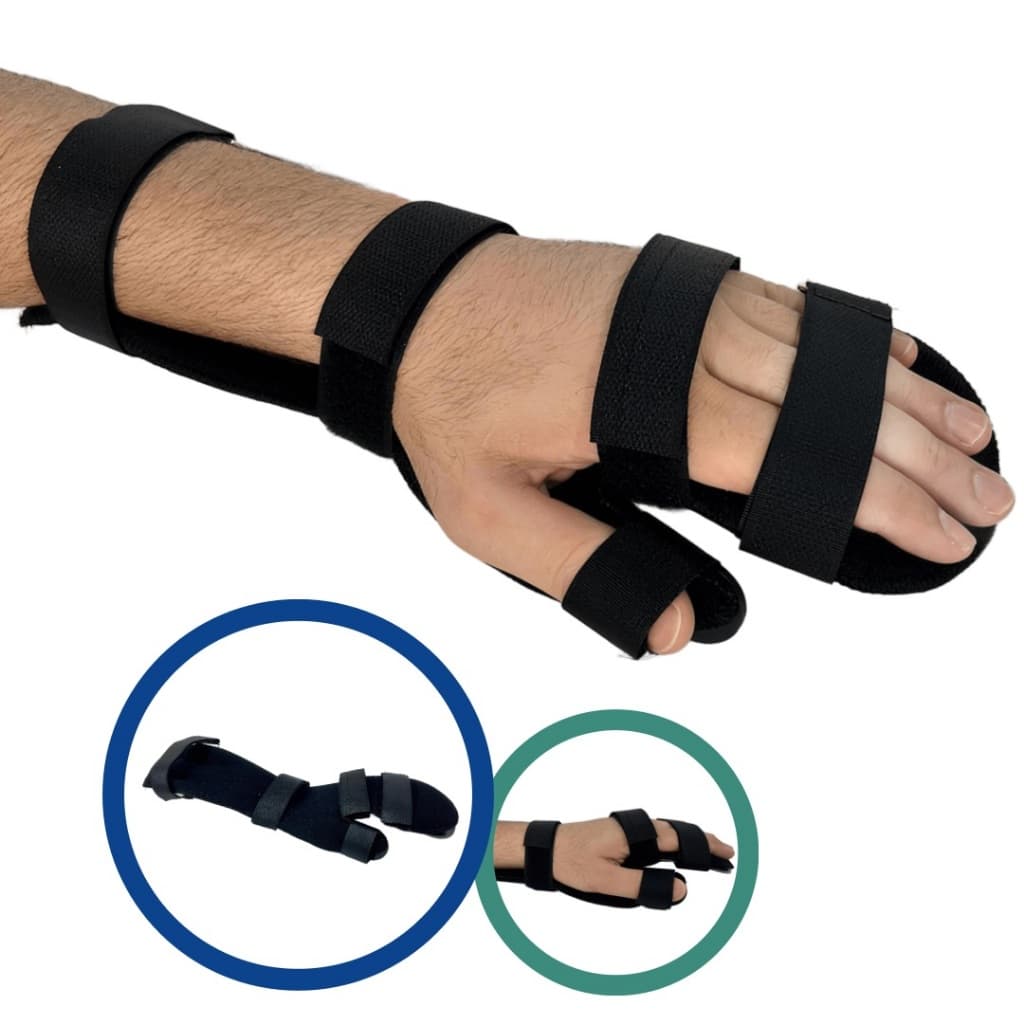 Ortese Tala De Pvc Para Punho, Mãos E Dedos Adulto Preto