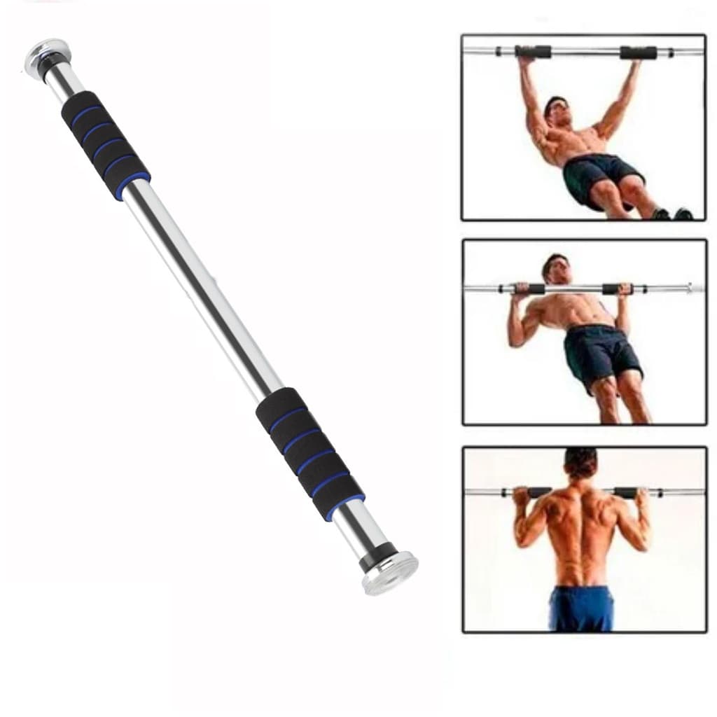 Barra Fixa Flexão Porta Apoio Regulável 62 a 100 Cm