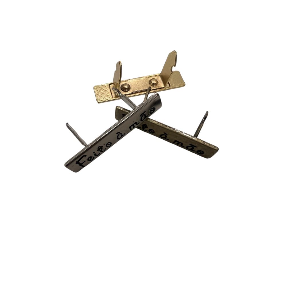 Plaquinha com garrinhas Feito a Mão para aplicação Artesanato Bolsas (10 unidades)