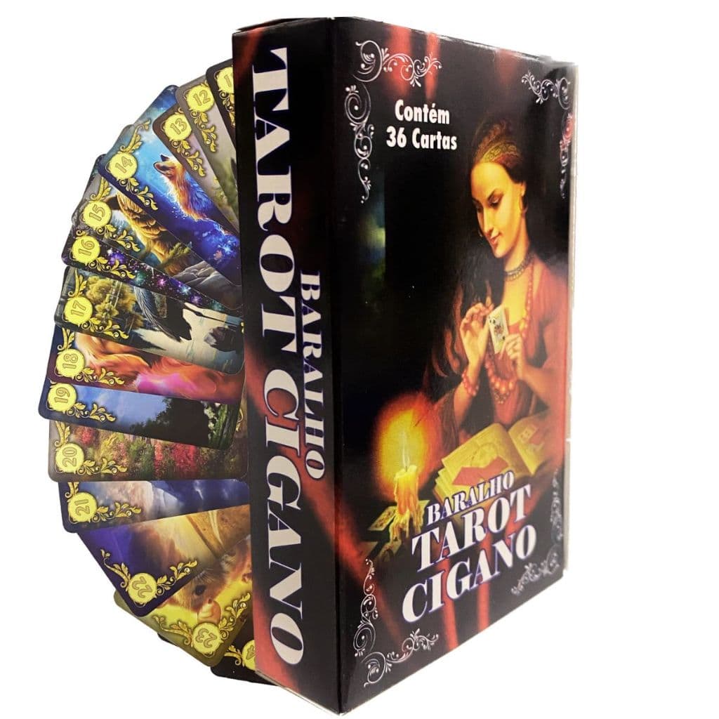 Baralho Tarô Tarot Cigano 36 Cartas com Manual explicativo
