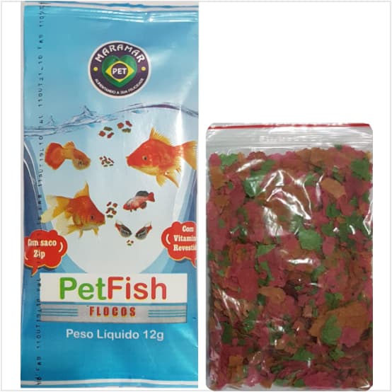 Ração Para Peixes Pet Fish Flocos - KIT COM 2 UNIDADES