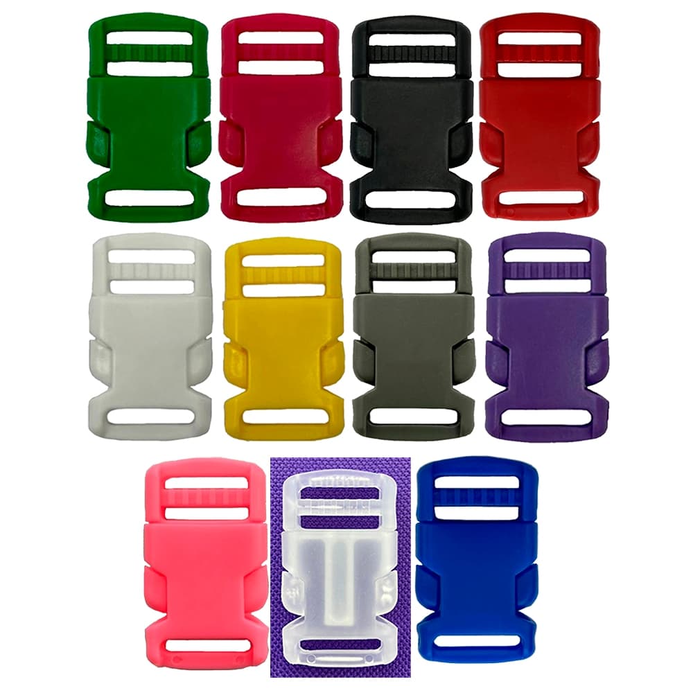 20un Fecho 20mm Fivela Presilha Costura Plástico Bolsas Mochilas
