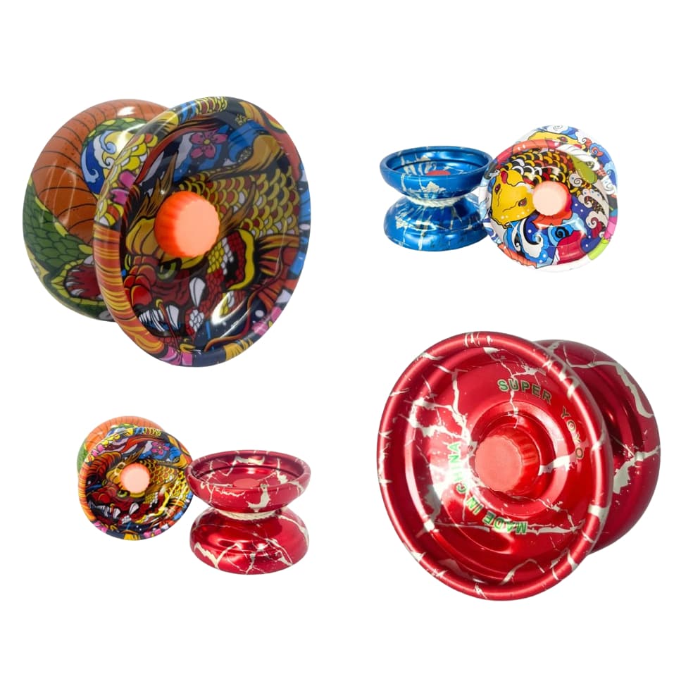 Kit 2 Ioiô D Metal Profissional Super Rolamento Para Manobra