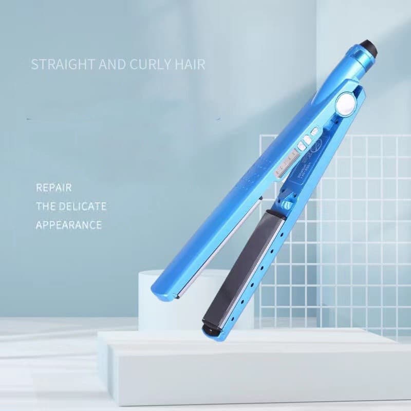 Prancha Chapinha Alisadora Proficional 450°F / 232°C AZUL BIVOLT PRONTA PARA ENVIA