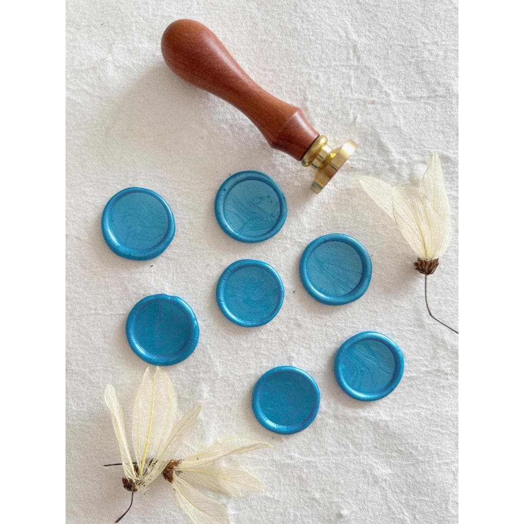 Lacres de cera Cor Azul Cinderela 50un convite de casamento - Envio Imediato